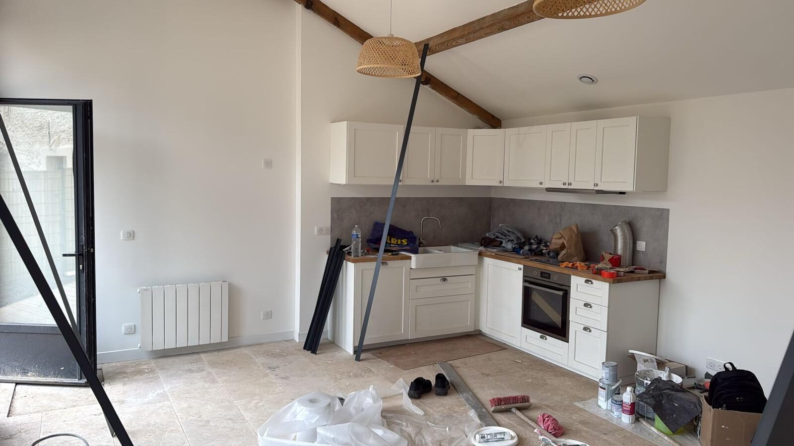 Cuisine en cours d'installation